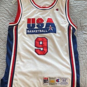 Michael Jordan TEAM USA 1992 Dream Team Olympic Jersey Champion